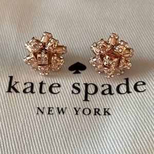 RoseGold Earrings Kate Spade wi/rhinestones